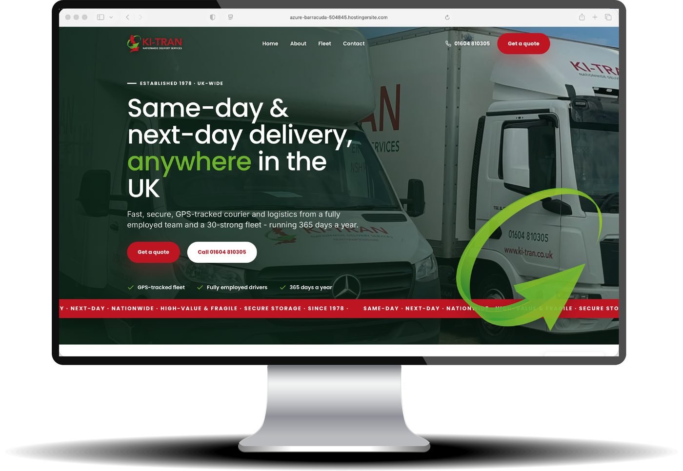 Ki-Tran's website redesigned by Voyant Websites